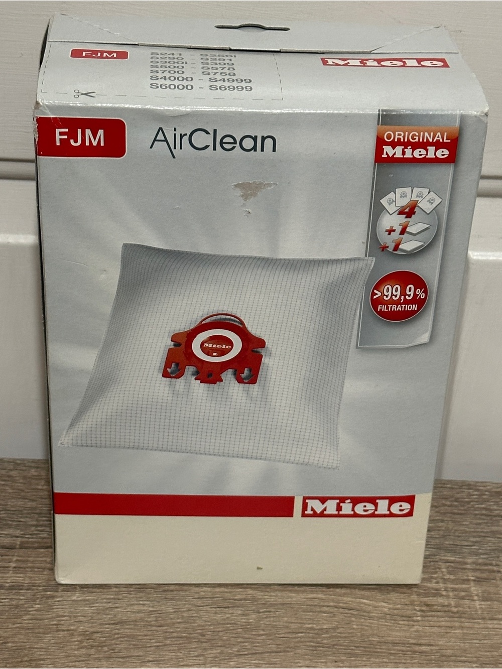 Miele FJM AirClean 4 bags 2 filters NEW
